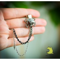 Кафф "Череп". Ручная работа  